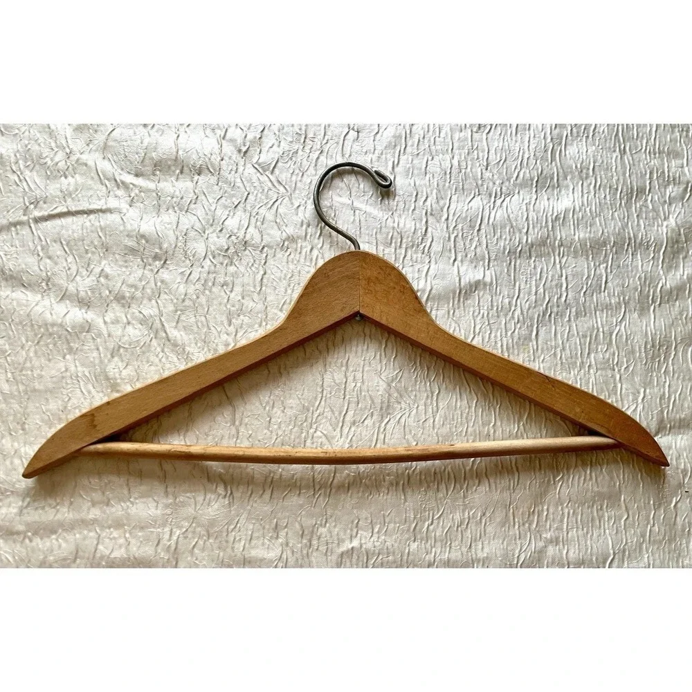 Grand Hotel Mackinac Island Michigan 1983-84 Wooden Clothes Hanger W/ Provenance